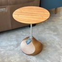 Ver imagem 2 de Mesas Laterais Dot - Madeira Nobre e Estrutura Metálica