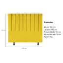 Ver imagem 3 de Cabeceira Estofada Cama King 195 Cm Luísa Suede e Frame:amarelo