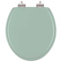 Ver imagem 1 de Assento Sanitário Poliester Soft Close Flamingo Verde Claro para vaso Incepa