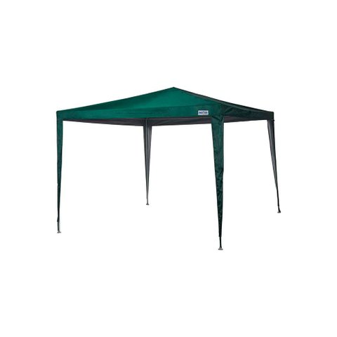 Gazebo Poliester Oxford Verde com Silvercoating 3,00x3,00m