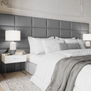 Ver imagem 5 de Kit 6 Módulos de Cabeceira Estofada Cama Box Casal Queen Modulada 1,80mx40cm