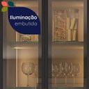 Ver imagem 5 de Paneleiro Lumina 4 Portas com Vidro Cinza - Telasul