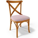 Ver imagem 7 de Kit 08 Cadeiras para Sala de Jantar e Estar Living Estofada Ávila L02 Suede Rosê - Lyam