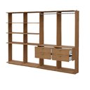Ver imagem 3 de Guarda-Roupas Closet Modulado Alasca One 240cm 4 Peças com 4 Gavetas e Cabideiros Freijó Carraro