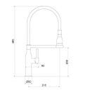 Ver imagem 3 de Misturador Monocomando Gourmet de Cozinha Minimal Meber Metais