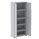 Ver imagem 2 de Armário Alto 2 Portas Pandin 80 Cm (largura) Inmetro Estrutura e Portas Aço Cinza C/ Chave