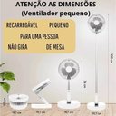 Ver imagem 3 de Ventilador Portátil Silencioso Dobrável Retrátil com Bateria Aro 20 Cm Bm-f917