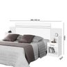Cabeceira Box de casal extensivel 1,40 e 1,60 com mesa de cabeceira Moana Branco - 4