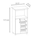 Ver imagem 2 de Fruteira com Nicho 1 Porta 3 Cestos 0260 
