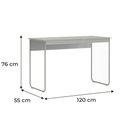 Ver imagem 3 de Mesa Escrivaninha Criare 120 Cm Preto/nature - Art Panta