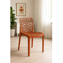 Ver imagem 1 de Cadeira Gruvyer Terracota Sala de Jantar Cozinha Restaurante Cafeteria