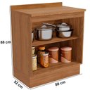 Ver imagem 4 de Balcão Multiuso com Tampo 80cm Botanic 2 Portas Kappesberg