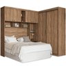 Guarda-Roupa Casal de Canto 2 Portas de Correr e Espaço para Cama Paris Atacama - 2