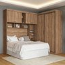 Guarda-Roupa Casal de Canto 2 Portas de Correr e Espaço para Cama Paris Atacama - 1