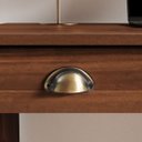 Ver imagem 7 de Mesa de Escritório 5 Gavetas 115 Cm Home Office Madeira Castanho Lana Idimex