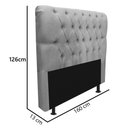 Ver imagem 7 de Kit Cabeceira + Calçadeira Baú Capitonê Livia 160cm Queen Size para Cama Box Suede Vermelho - Gat Ma