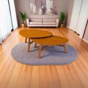 Ver imagem 2 de Mesa de Centro para Sala Grande Organica Manaus Base Madeira