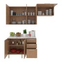 Ver imagem 4 de Cozinha Compacta 3 Peças com Armários e Balcão com Tampo Multimóveis CR20449 