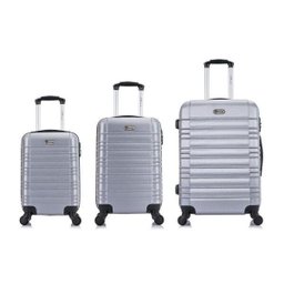 Conjunto de Malas de Viagem Pp, P e M Detroit Swiss Move Prata - 2 Conjunto de Malas de Viagem Pp, P e M Detroit Swiss Move Prata - 2