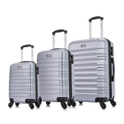 Conjunto de Malas de Viagem Pp, P e M Detroit Swiss Move Prata - 1 Conjunto de Malas de Viagem Pp, P e M Detroit Swiss Move Prata - 1