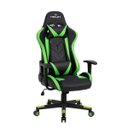 Ver imagem 1 de Cadeira Gamer Verde e Preto Healer Strike Reclinável Giratória
