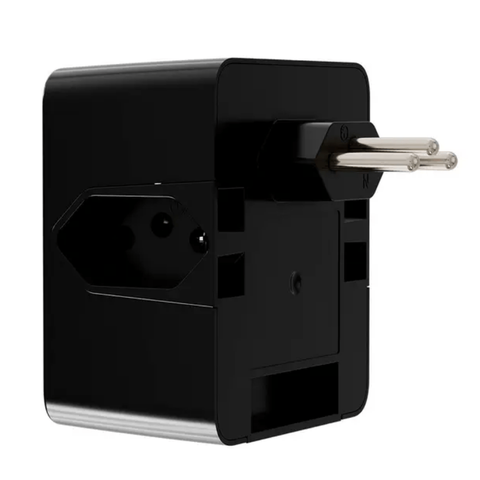 Protetor Clamper Dps Energia 3 Tomadas Lcf 3 Pinos 10a Preto