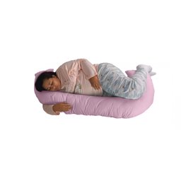 Travesseiro Gigante Multiuso Unissex Formato C Happy Line - Rosa - 2