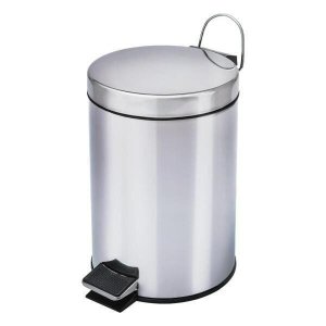 Lixeira Inox de 3 Litros com Cesto Removível Healer