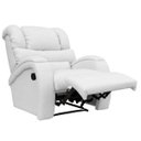 Ver imagem 4 de Poltrona do Papai Reclinável Zero Wall com Gatilho Oasis Couro (PU) Branco - Gran Belo