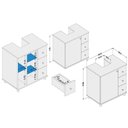 Ver imagem 2 de Bancada de Banheiro 3386 1 Porta e 3 Gavetas C/pé 60cm Cor Branco - Politorno