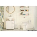 Ver mais imagens de Bancada de Banheiro 3386 1 Porta e 3 Gavetas C/pé 60cm Cor Branco - Politorno