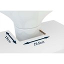 Ver imagem 3 de Bancada de Banheiro 3386 1 Porta e 3 Gavetas C/pé 60cm Cor Branco - Politorno