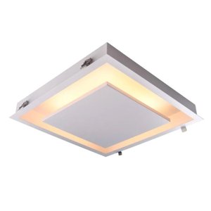 Plafon Ghost Gd022sw Branco Bivolt 3000k 37x37x07cm Bella Iluminação
