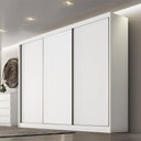Ver imagem 1 de Guarda Roupa Casal Ambiente Londres 3 Portas 4 Gavetas Neve com Nicho - Horizonte