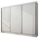 Ver imagem 7 de Guarda Roupa Casal Ambiente Londres 3 Portas 4 Gavetas Neve com Nicho - Horizonte