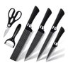Kit Jogo Facas Churrasco Cozinha 6 Peças Aço Inox Facas - 1