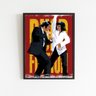 Quadro Pulp Fiction Dancing 33x24cm - com Vidro:madeira Preta - 1