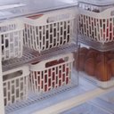 Ver imagem 6 de Kit 2 Organizadores Caixas de Geladeira 6,7l Coza Dry Frutas 4 Cestos Escorredores