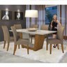 Conjunto Sala de Jantar Mesa Tampo Mdf 6 Cadeiras Apogeu Ii Móveis Lopas - 5