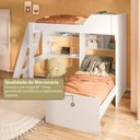 Ver mais imagens de Beliche Office Infantil Juvenil com Escrivaninha Vivace