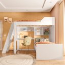 Ver imagem 4 de Beliche Office Infantil Juvenil com Escrivaninha Vivace