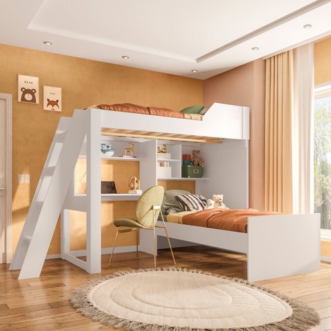 Beliche Office Infantil Juvenil com Escrivaninha Vivace