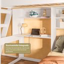 Ver imagem 7 de Beliche Office Infantil Juvenil com Escrivaninha Vivace