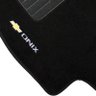 Jogo de Tapete Automotivo Carpete Chevrolet Onix 2018 À 2019 Soft Logo Bordado Preto 5 Peças - 6