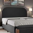 Ver imagem 1 de Painel Suspenso Cabeceira Orgânica Império para Cama Box Queen Size 160cm Bouclê - Sofa Store:bouclê