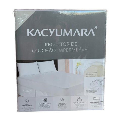 Protetor Colchão Casal Impermeável Kacyumara 140x190
