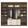 Guarda-roupa Casal com Espelho 8 Portas 6 Gavetas 238,80cm Master Santos Andirá - 3