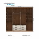 Ver imagem 4 de Guarda-roupa Casal com Espelho 8 Portas 6 Gavetas 238,80cm Master Santos Andirá