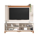 Ver imagem 4 de Rack Bancada Tv para Sala de Estar 180cm Visari Off White/freijó C01 - D’Rossi