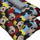 Ver imagem 3 de Jogo de Cama Portallar Casal Malha 100% Algodão Disney Mickey Glasses 3 Peças Cinza
